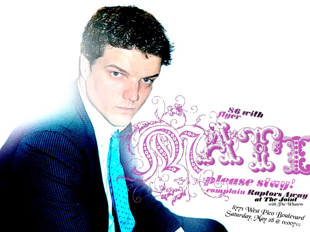 Raptors Away show flyer